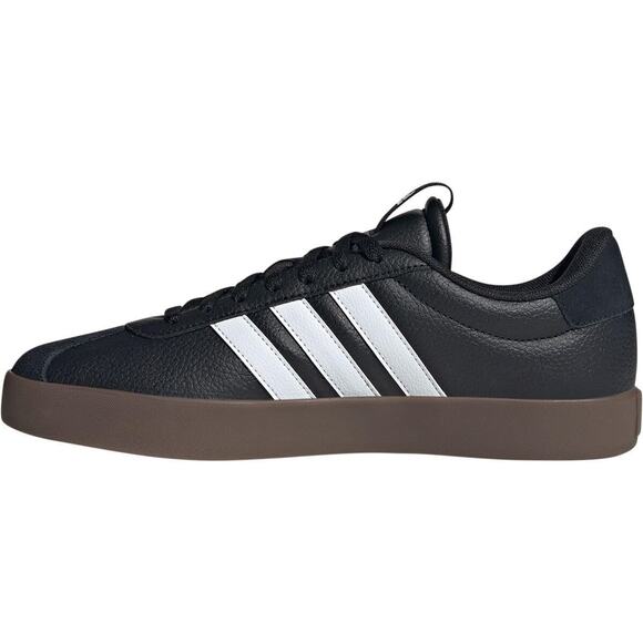 Adidas Mens VL Court 3 Sneaker Black White Gum Size 10 Skateboard Shoe New - Picture 6 of 6